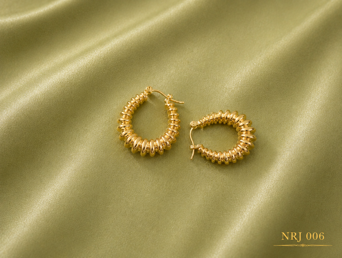 Modern Gold Hoop Earrings