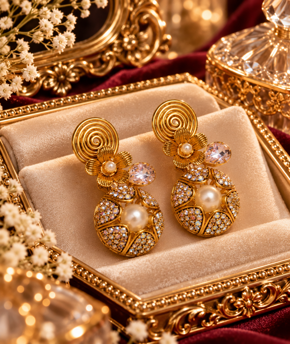 Noor Royale Trinity Earrings