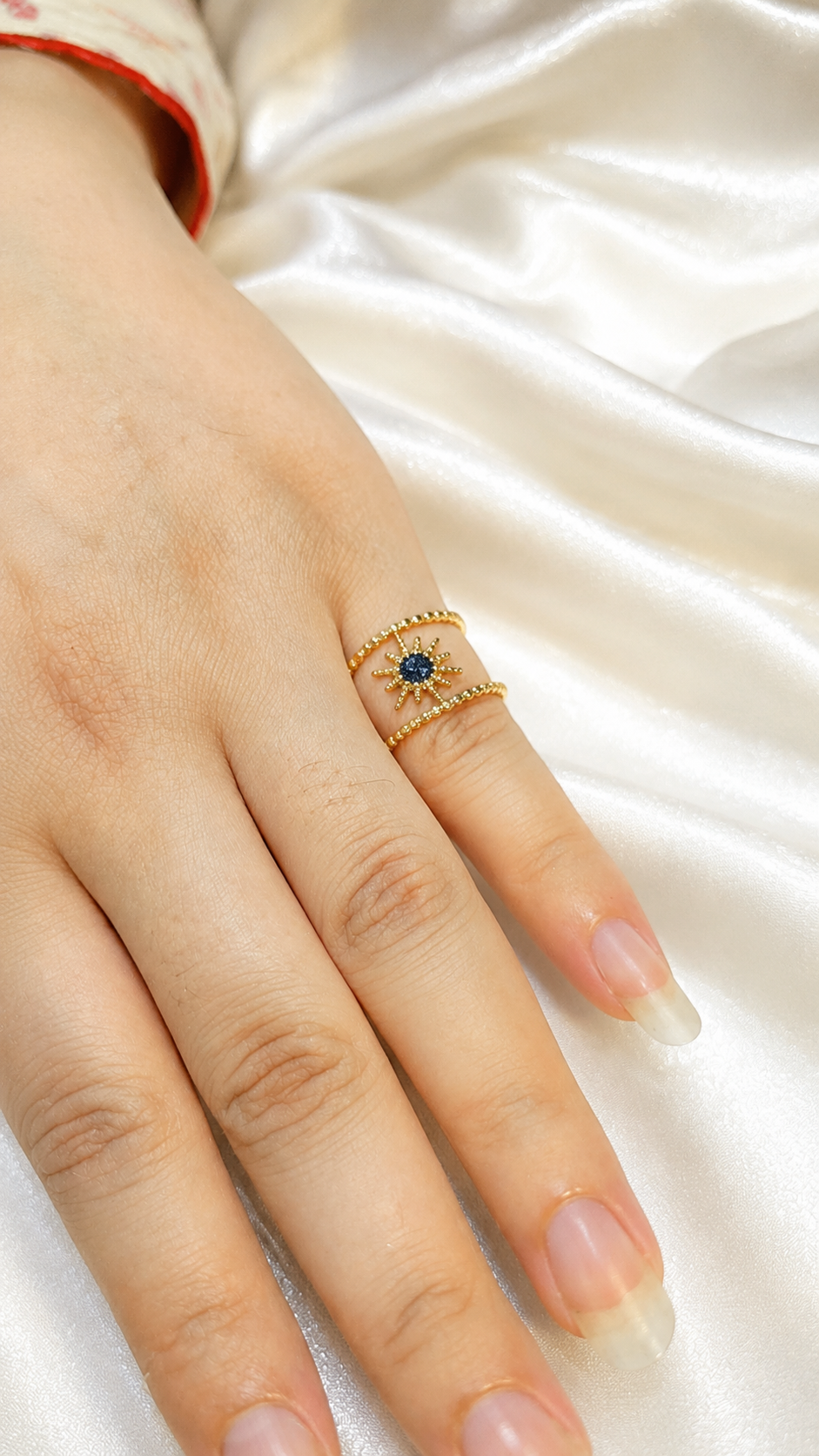 Korean Celestial Sunburst Ring