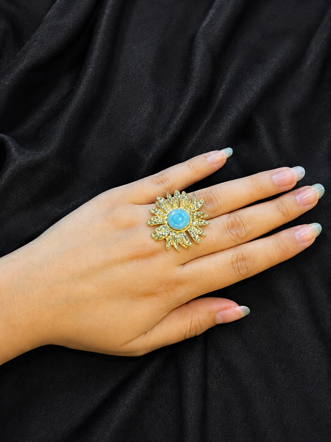 Korean Bloom Statement Ring
