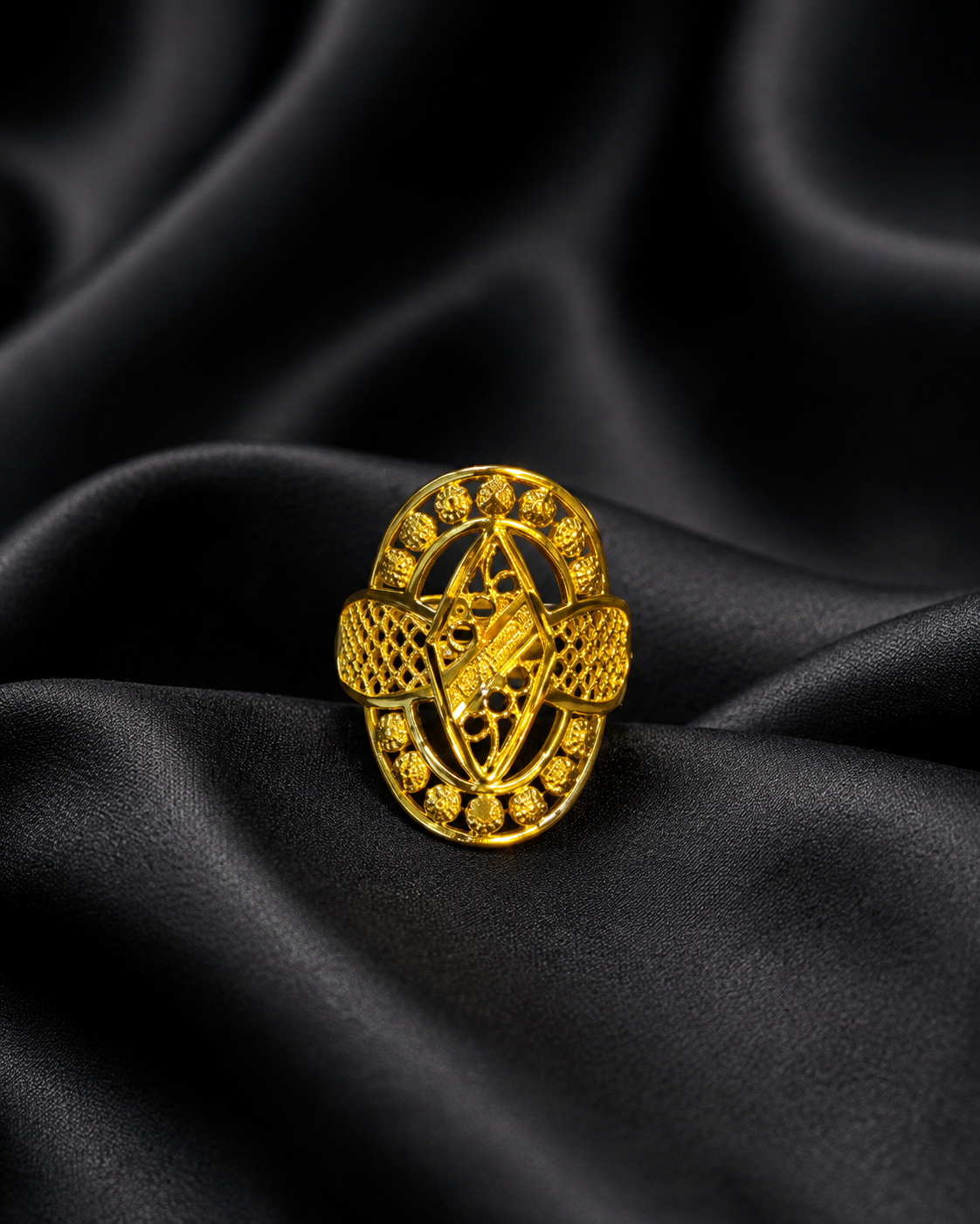 Celestial Orbit Gold Plated Ring