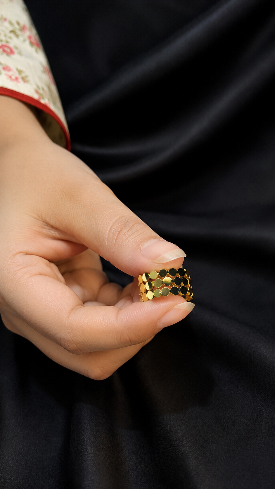 Golden Mosaic Ring