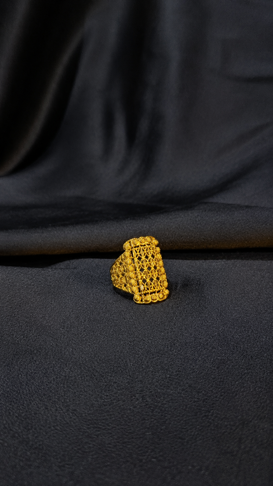 Gold Platted Heritage Filigree Ring
