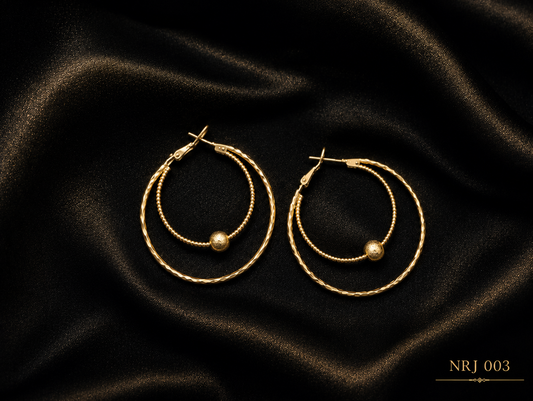Modern Double Hoop Earrings