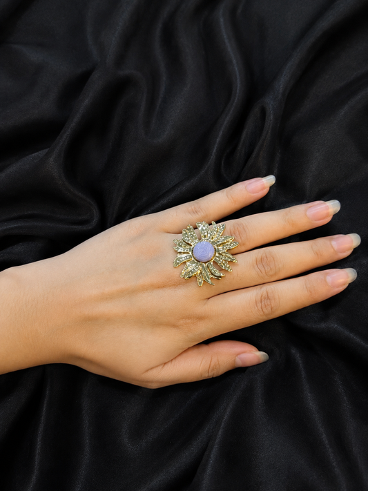 Korean Bloom Statement Ring