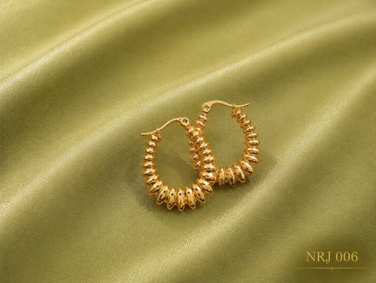 Modern Gold Hoop Earrings