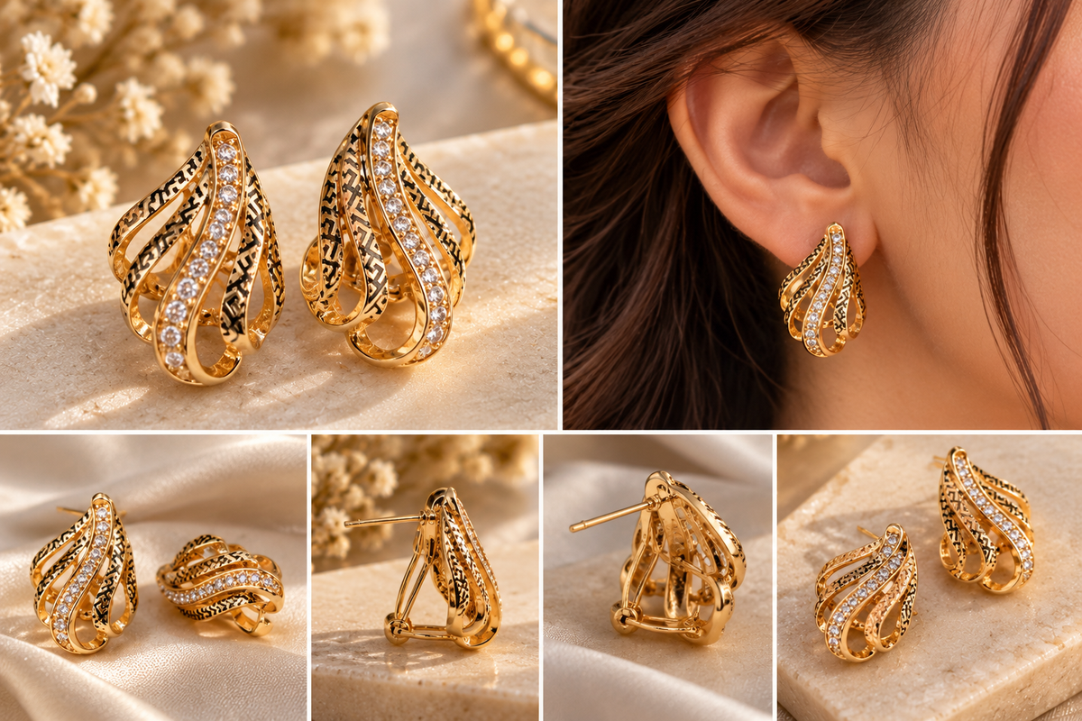 Imperial Spark Crystal Earrings
