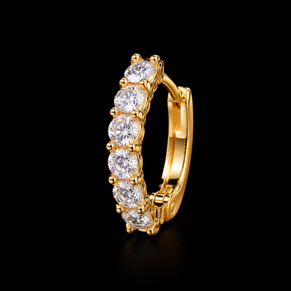 Celeste Crystal Hoop Earrings