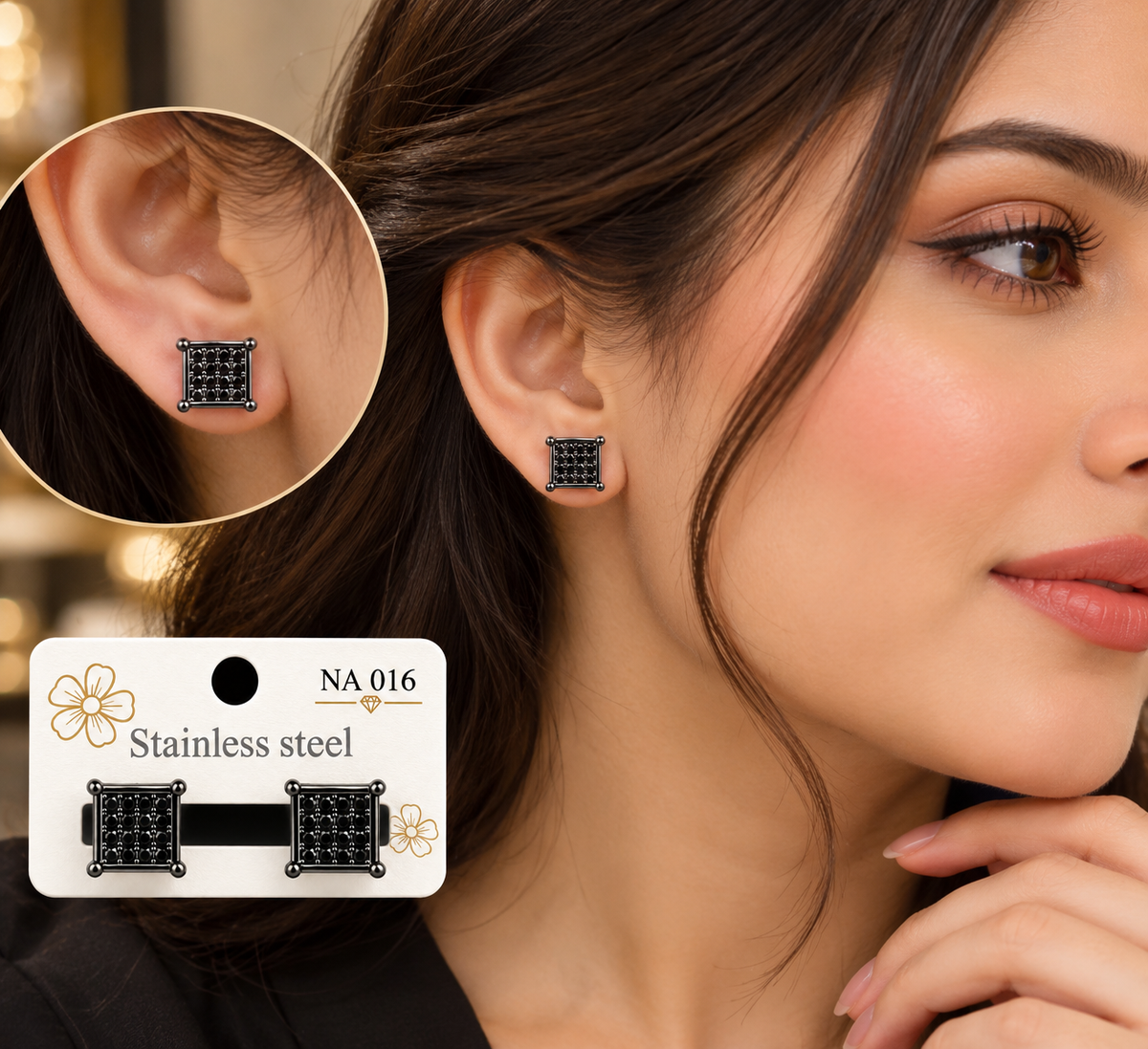 Midnight Royale Stud Earrings