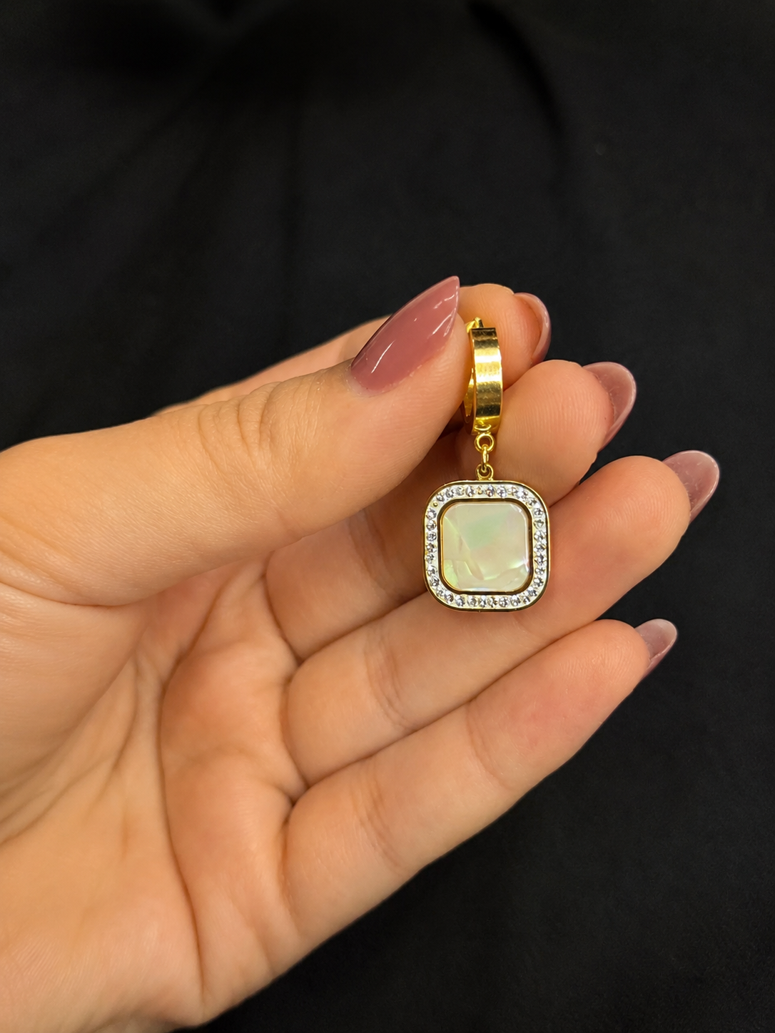 Radiant Pearl Halo Drop Earrings