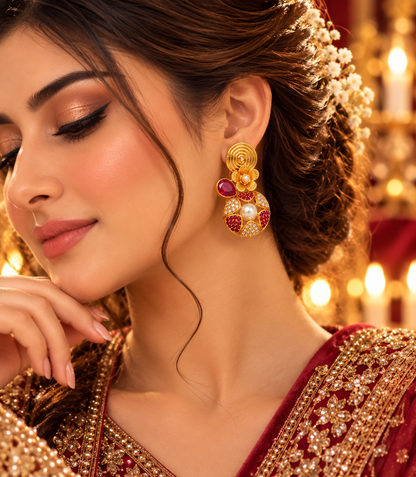 Noor Royale Trinity Earrings