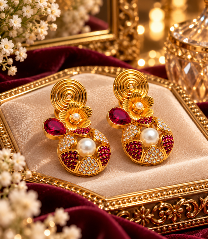 Noor Royale Trinity Earrings