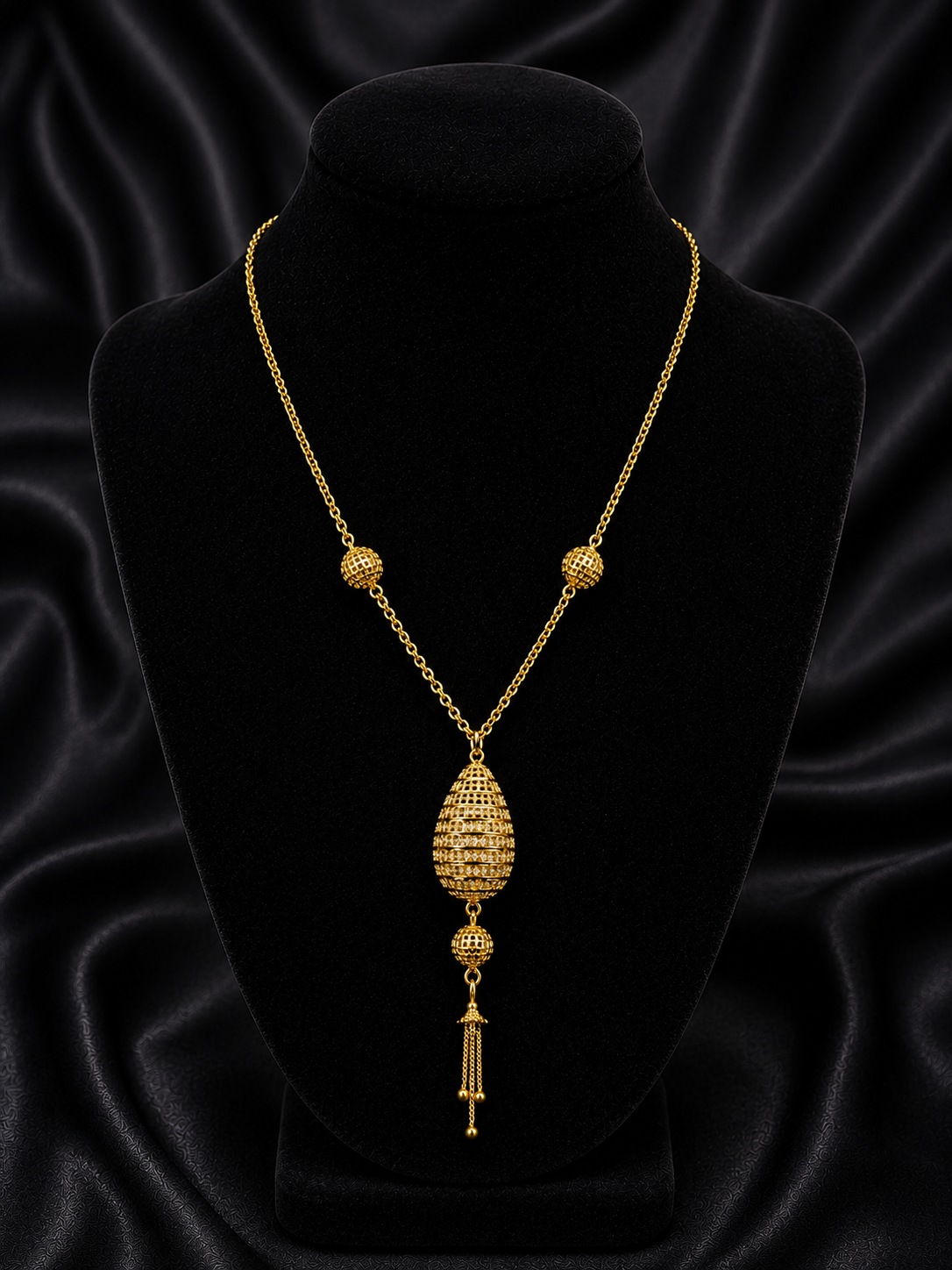 Royal Celeste Tassel Necklace
