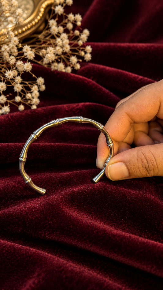 Bamboo Elegance Open Bracelet