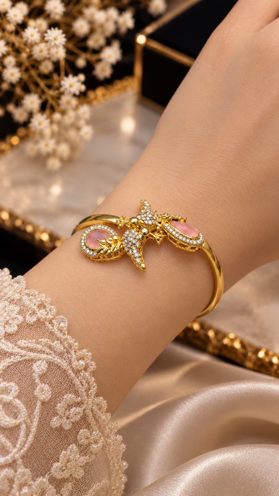 Royal Blossom Crystal Stone Kara