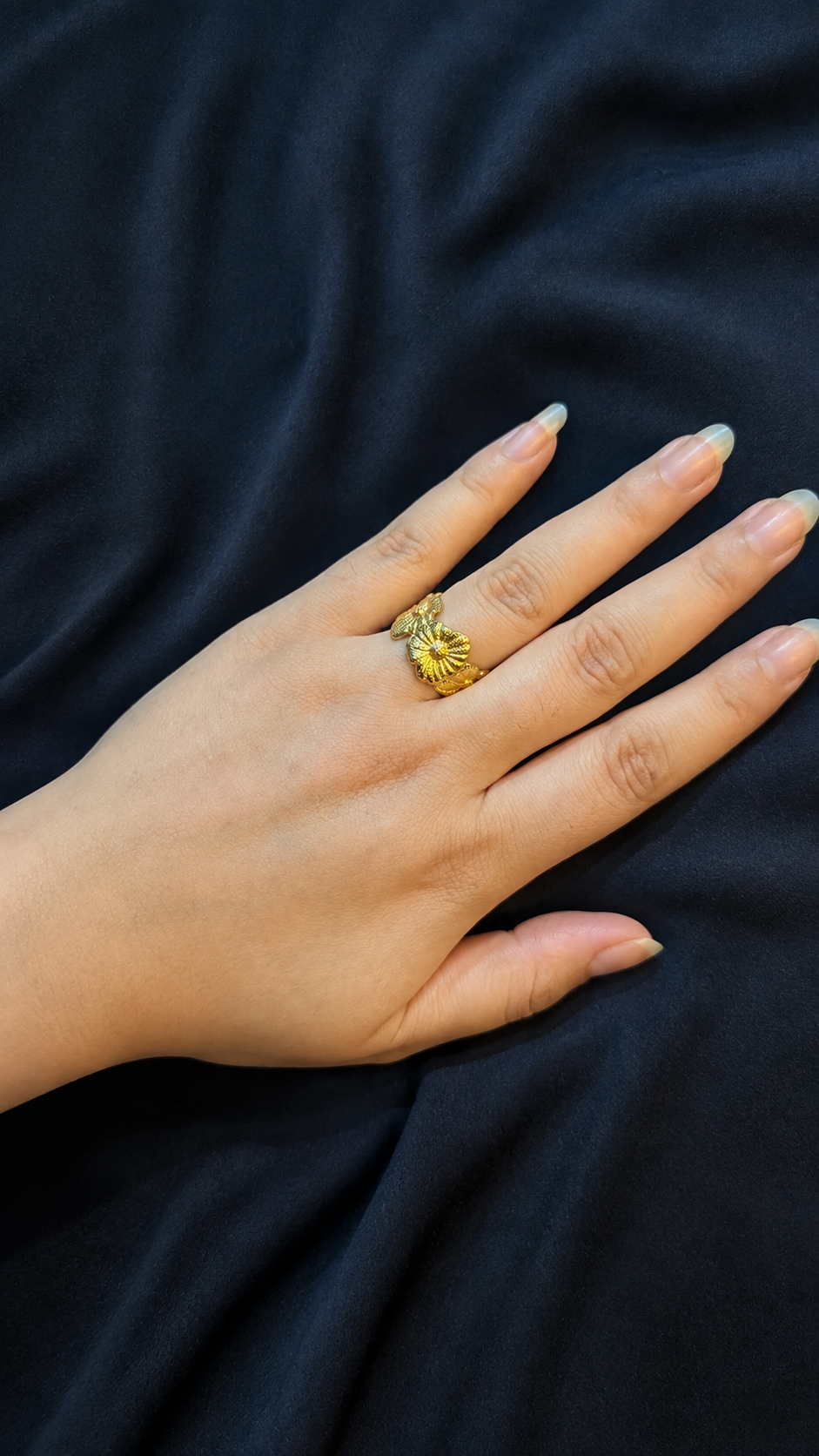 Golden Blossom Ring