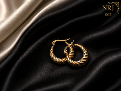 Twisted Hoop Earrings