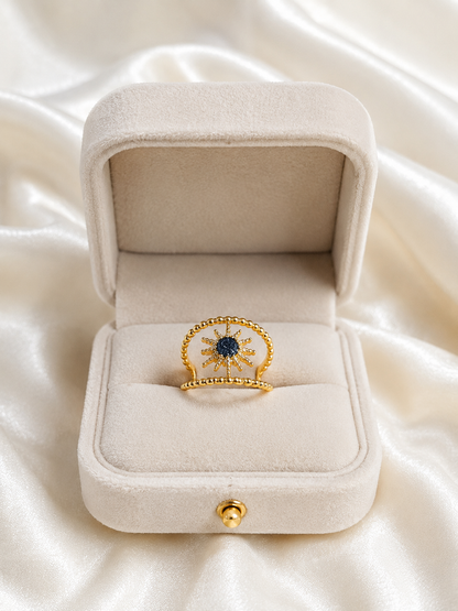 Korean Celestial Sunburst Ring
