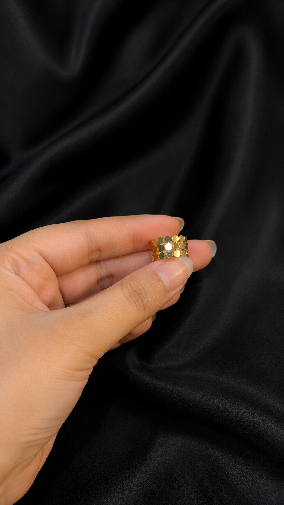 Golden Mosaic Ring