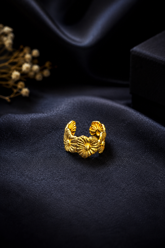 Golden Blossom Ring