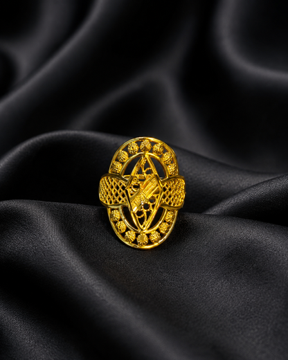 Celestial Orbit Gold Plated Ring